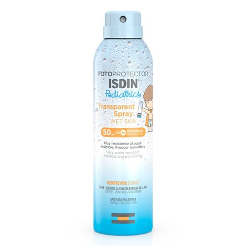 Isdin - Fotoprotetor Pediatrics Spray Transparente Wet-Skin