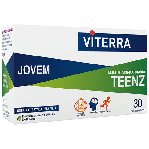 Viterra - Teenz Suplemento Multivitamínico para Jovens, Memória e Energia 