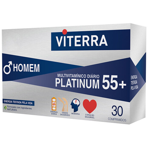 Viterra - Homem Platinum 55 + Suplemento Multivitamínico Diário 