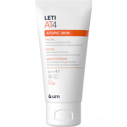 Leti - Letiat4 Atopic Skin Creme Facial Pele Atópica 