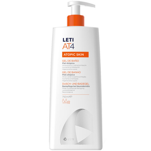 Leti - Letiat4 Atopic Skin Gel de Banho para Pele Atópica 