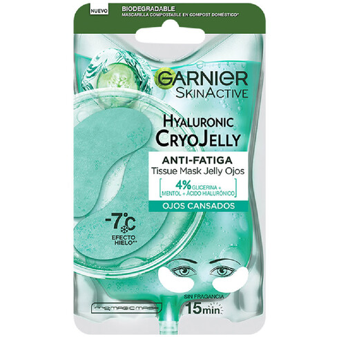 Garnier - Skin Active Hyaluronic Cryo Jelly Antifadiga Olhos