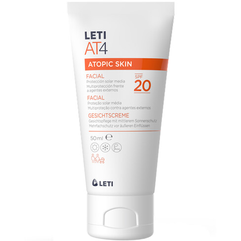 Leti - Letiat4 Atopic Skin Creme Facial com Proteção Solar