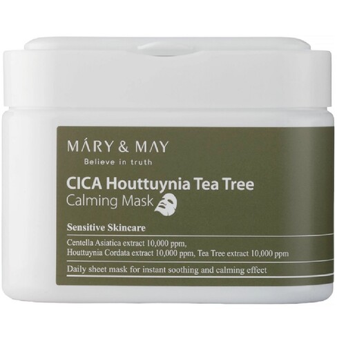 Mary and May - Cica Houttuynia Tea Tree Máscara em Tecido