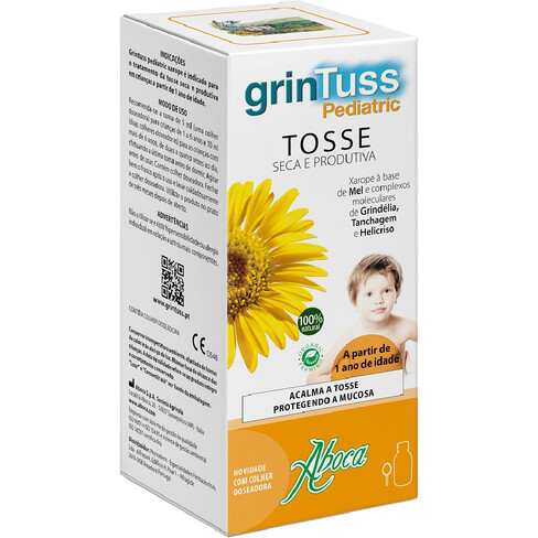 Aboca ORL Grintuss Pediatric Syrup Dry & Wet Cough 128g - Easypara