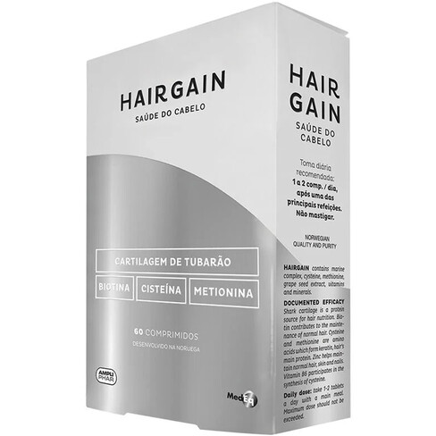 Hairgain - Hairgain Suplemento Alimentar para Crescimento e Fortalecimento Capilar 