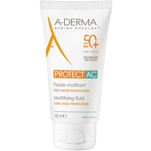 A Derma - Protect Ac Fluido matificante Protector solar para pieles acnéicas