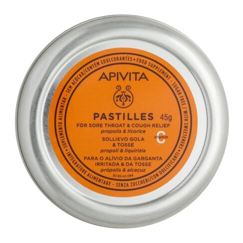 Apivita - Pastilhas Própolis & Licorice para Alívio da Garganta 
