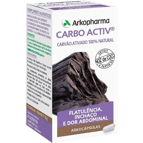 Arkopharma - Arkocápsulas Carbo Activ Bio Suplemento Alimentar 