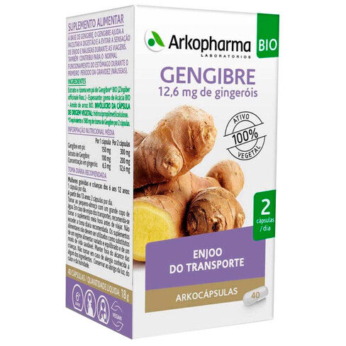 Arkopharma - Arkocápsulas Ginger Food Supplement