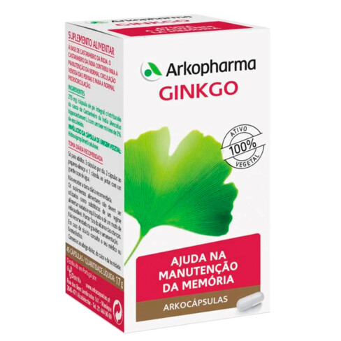Arkopharma - Arkocápsulas Ginkgo Suplemento Alimentar 