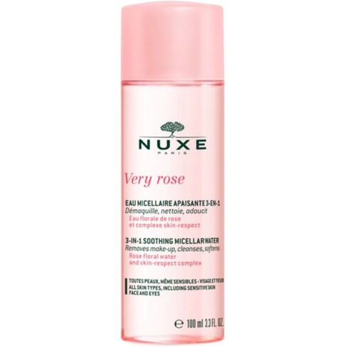 Nuxe - Very Rose 3 em 1 Água Desmaquilhante Micelar Pele Normal 