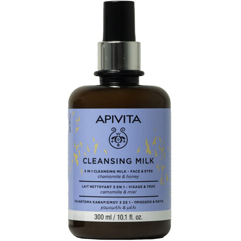 Apivita - 3 in 1 Cleansing Milk for Face and Eyes 