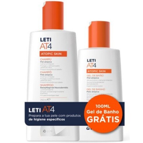 Leti - Letiat4 Shampoo Pele Atópica 250ml+ Gel de Duche 100mL