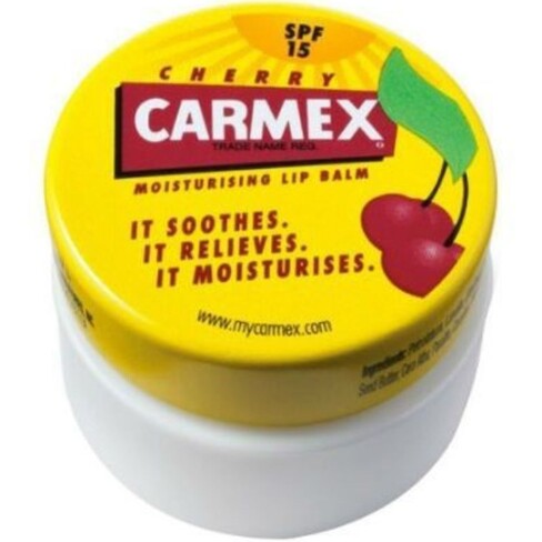 Carmex - Boião Bálsamo Labial Hidratante Lábios Secos e Gretados 