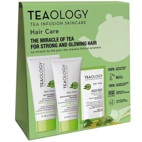 Teaology - Hair Care Matcha Hair Repair Shampoo 30mL + Mask 30mL + Instant Serum Sample