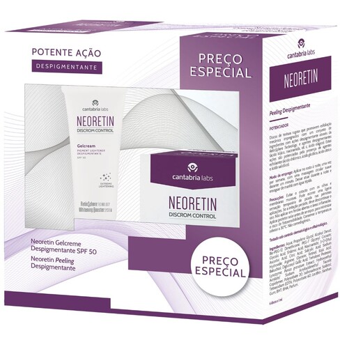 Neoretin - Neoretin Gel-Creme Despigmentante SPF50 40 mL + Peeling Despigmentante 6x6 mL