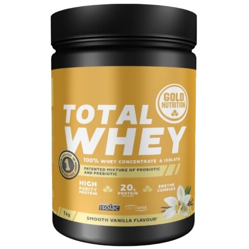 Gold Nutrition - Total Whey Protein Sabor Vainilla 1 Kg