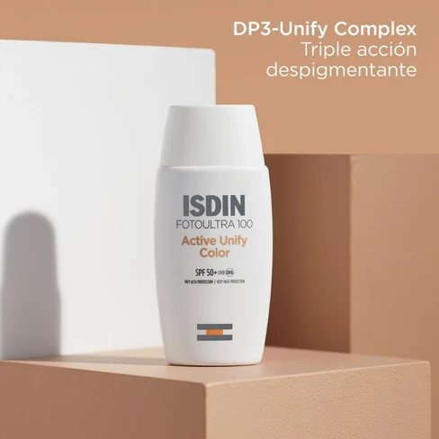 Isdin Mat Color Isdin Fotoultra 100 Active Unify Fusion Fluid Color SPF 50 + SweetCare ...