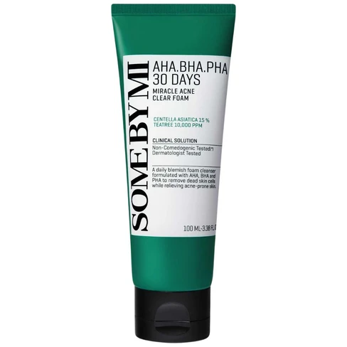 Some by Mi AHA-BHA-PHA 30 Days Miracle Acne Clear Foam Inflammation ...
