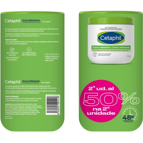 Cetaphil - Daily Facial Moisturizer for Dry and Sensitive Skin 2x453g