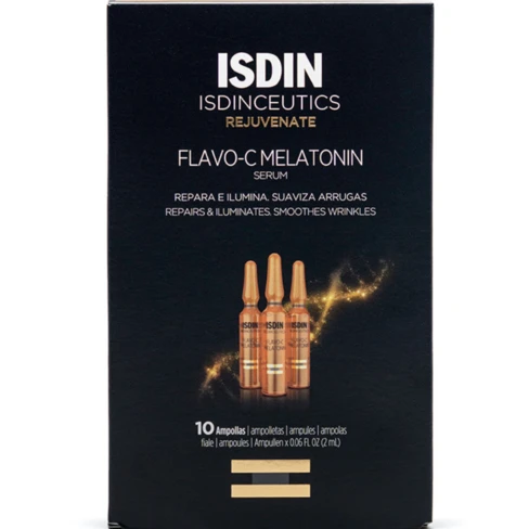 Isdinceutics - Flavo C Melatonin Night Repairing Ampoules 
