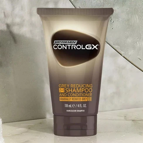 Shampoing 2 En 1 Control Gx Just For Men - Coloration Progressive, 118 Ml - Neuf