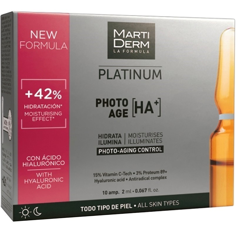 Platinum Photo Age [HA]+ Ampolas Hidratantes e Reparadoras - Martiderm ...