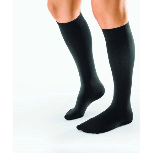 Elastic Stockings Class 1 Compression Knee with Toecap Black- Antigua ...