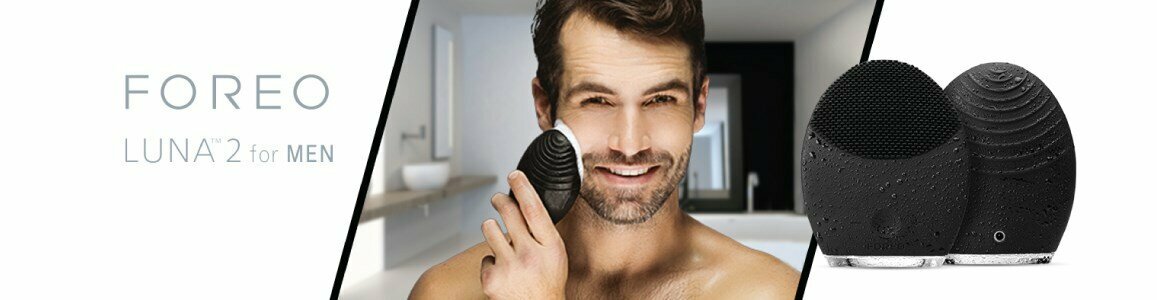 escova limpeza facial antienvelhecimento homem foreo
