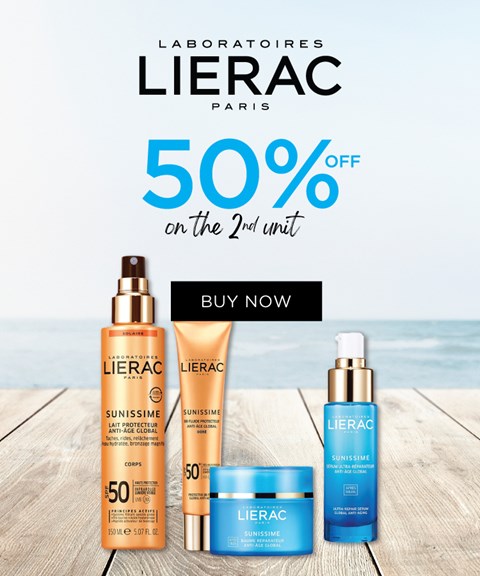 Lierac | 50% off 2nd unit | suncare