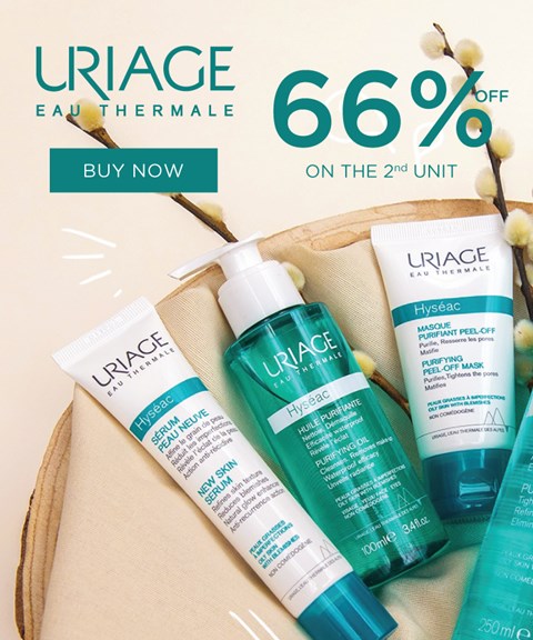 Uriage | 66% Off on 2nd Unit | Hyseac