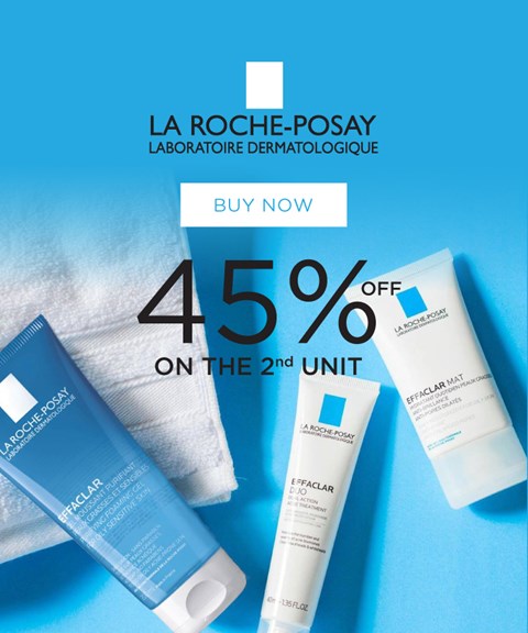 La Roche Posay | 45% Off 2nd Unit | Effaclar