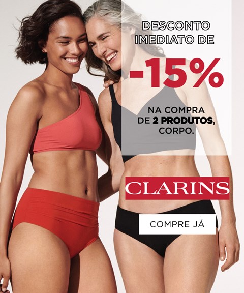 Clarins | -15% | 2 Produtos