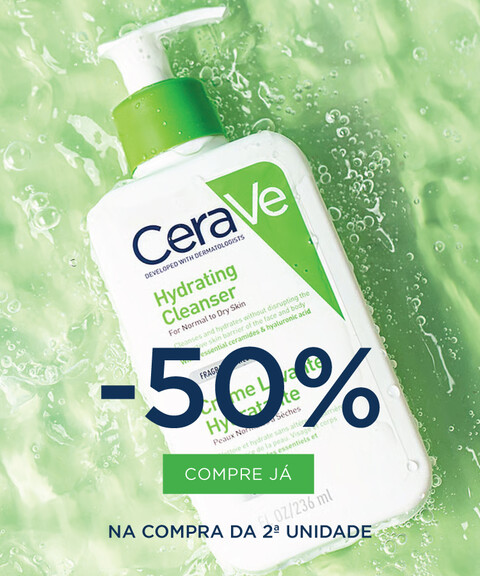 Cerave | -50% na 2ª Und